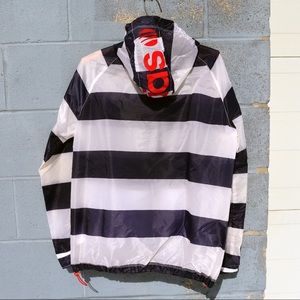 Rare Adidas Neo Label Stripped Windbreaker Jacket